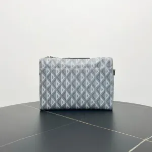 Dior Vintage Crossbody Bag in Gray Canvas