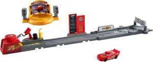 Disney · Pixar Cars Track Set Springboard Piston Cup with Lightning McQueen Vehicle, Over 50cm Long Track, Jump and Stunt, 2 Ways to Play, JDJ02