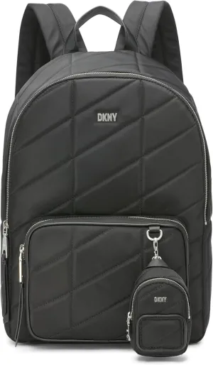 DKNY Bodhi Backpack, Black/Silver