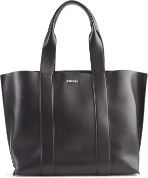 DKNY Dakota Large Tote Bag, Black/Silver