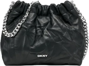 DKNY Lumi Mini Crossbody, Black/Silver