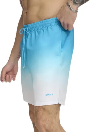 DKNY Men's Lightweight Quick Dry Volley UPF 40  Protection Swim Trunk