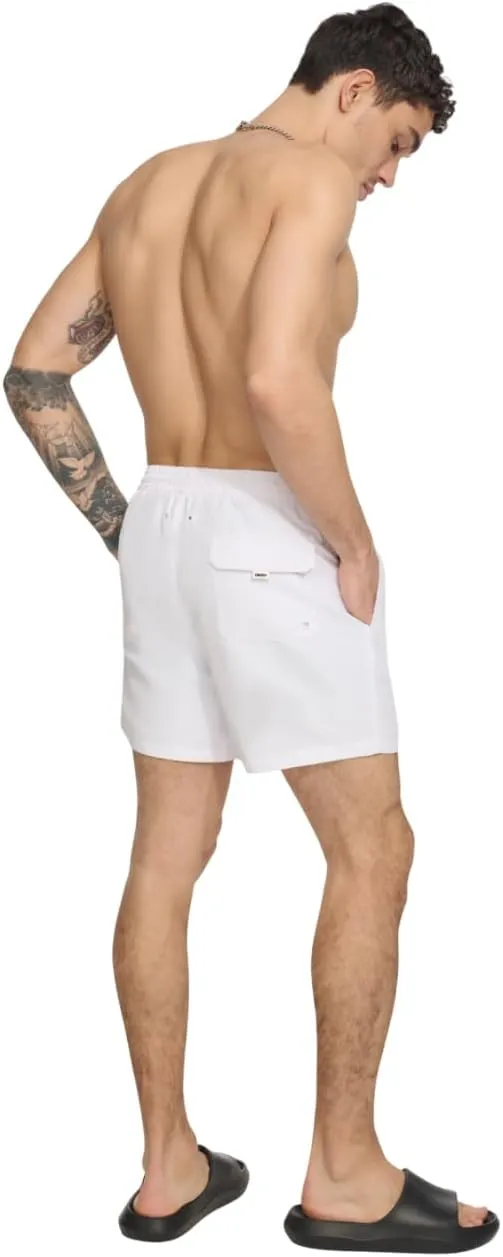 DKNY Men's Lightweight Quick Dry Volley UPF 40  Protection Swim Trunk