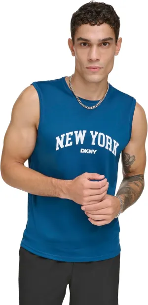 DKNY Men's Sleeveless Quick Dry 40  Protection UPF Active Top