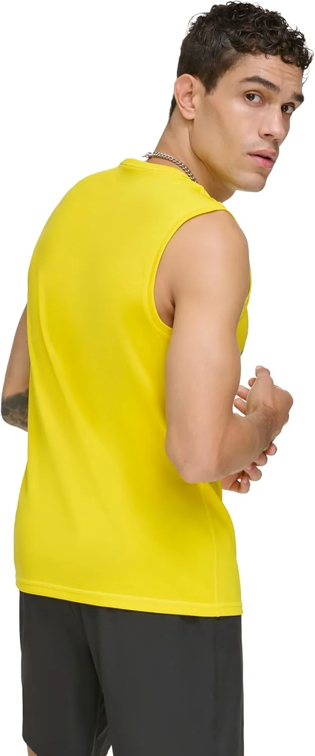 DKNY Men's Sleeveless Quick Dry 40  Protection UPF Active Top