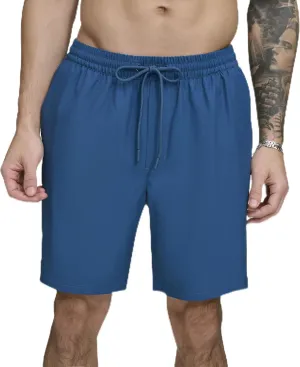 DKNY Men's Stretch Quick Dry Volley UPF 40  Protection Swim Trunk