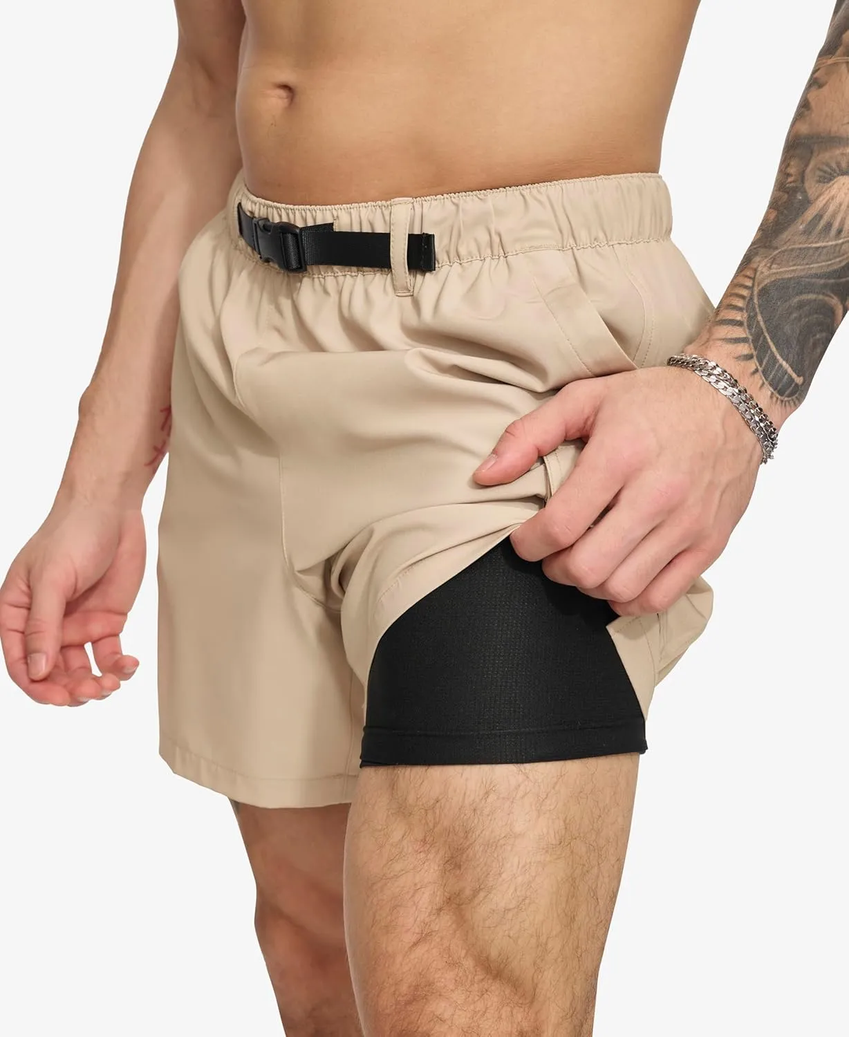 DKNY Men's Stretch Quick Dry Volley UPF 40  Protection Swim Trunk