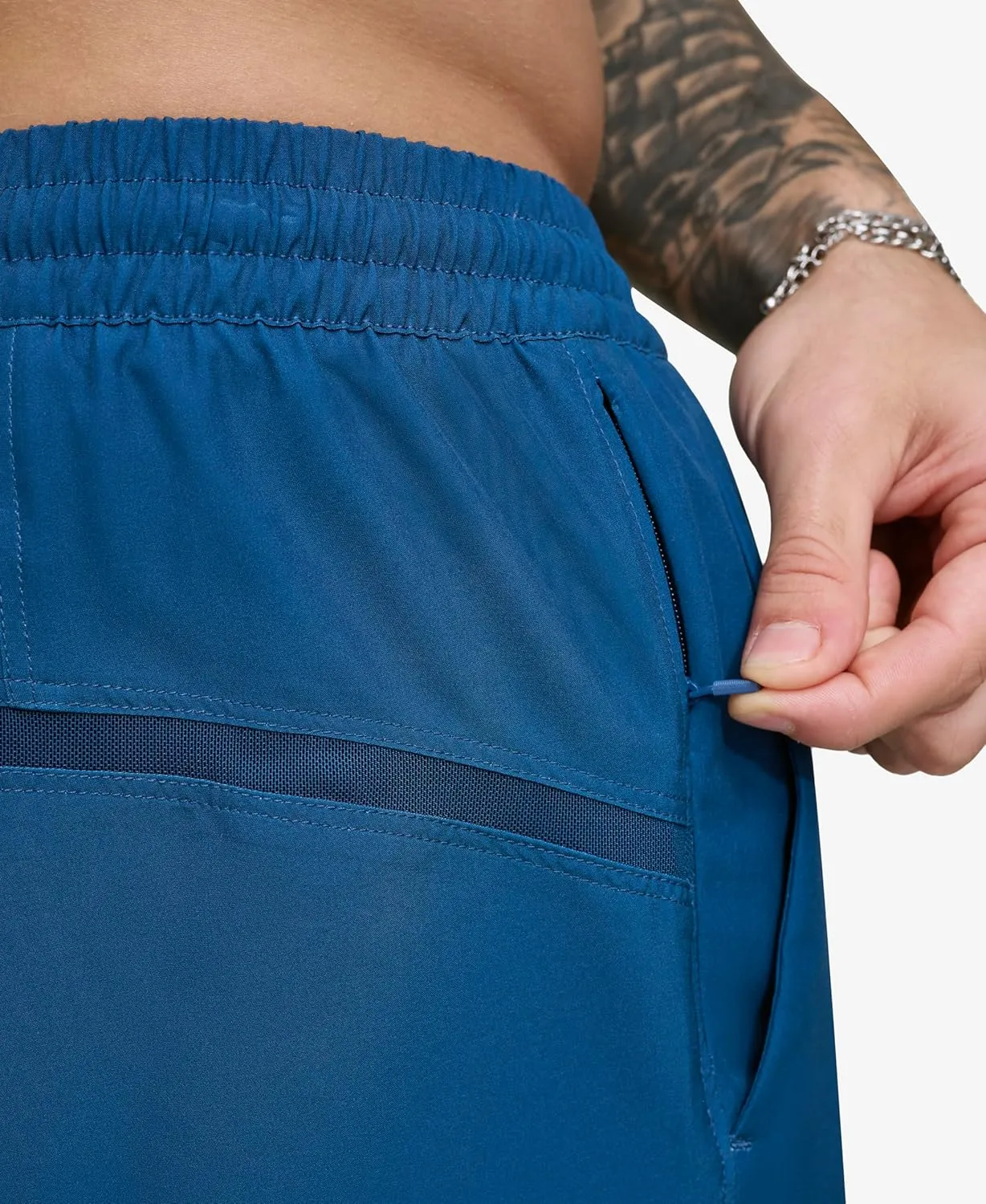 DKNY Men's Stretch Quick Dry Volley UPF 40  Protection Swim Trunk