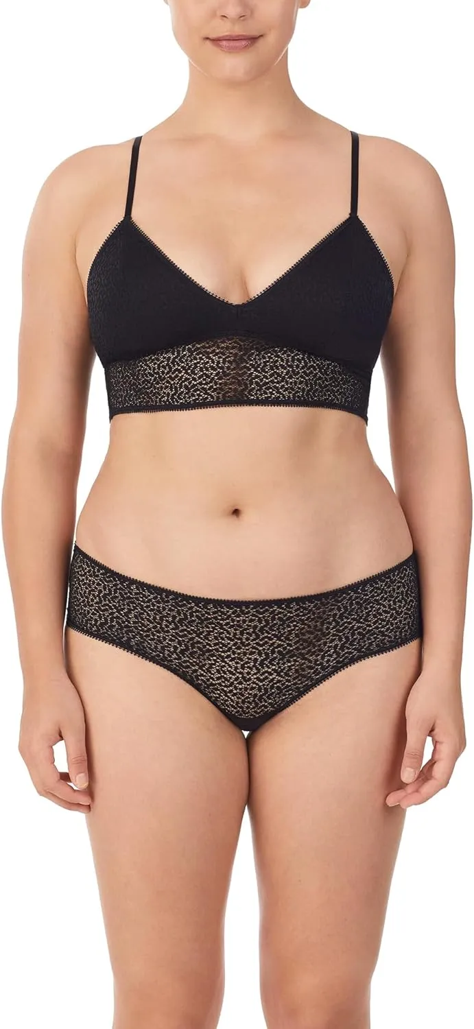 DKNY Womens Modern Lace Longline Bralette Bra