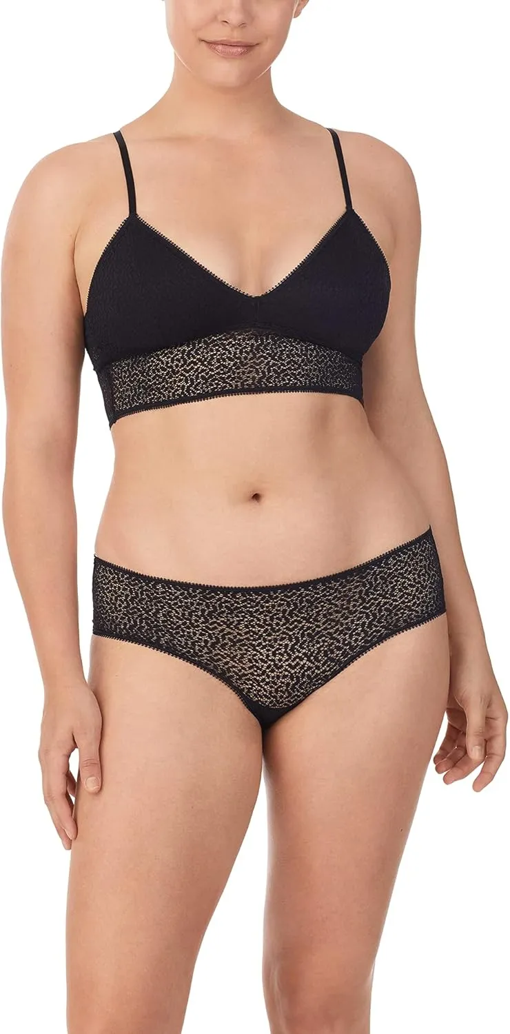 DKNY Womens Modern Lace Longline Bralette Bra