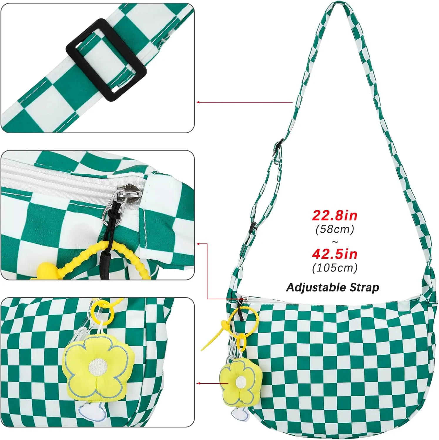 DOB SECHS Crossbody Purse Small Messenger Bags for Women Shoulder Bag…