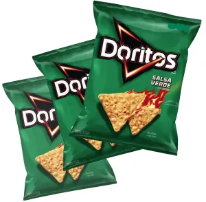 Doritos Salsa Verde Flavored Tortilla Chips 2.75 oz. (3 pack)