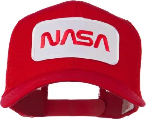 e4Hats.com NASA Logo Embroidered Patched Mesh Back Cap