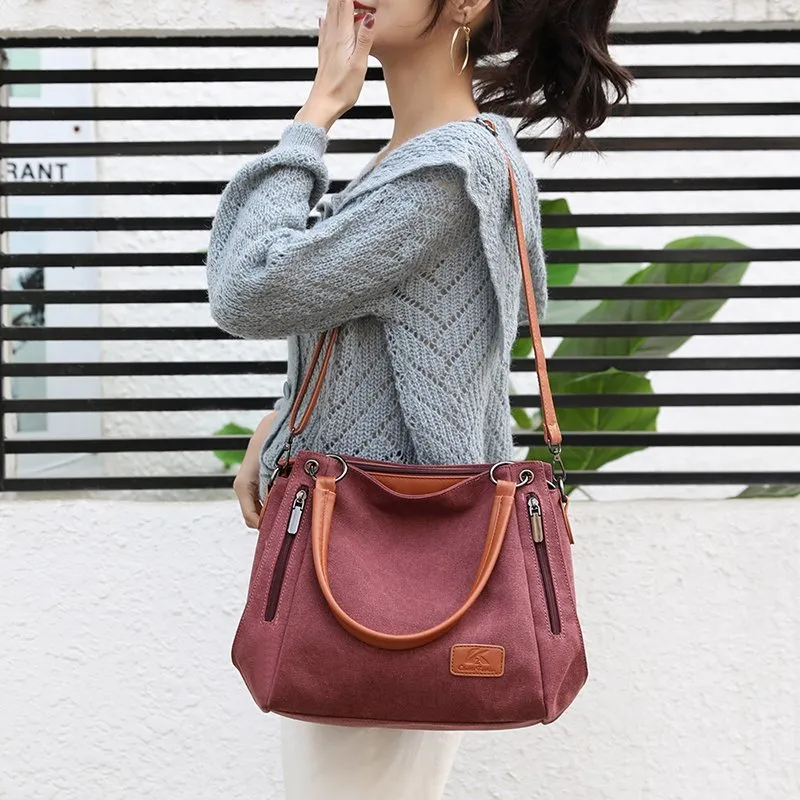 Elegant Designer Canvas Crossbody Bag - A Statement of Luxury for Women