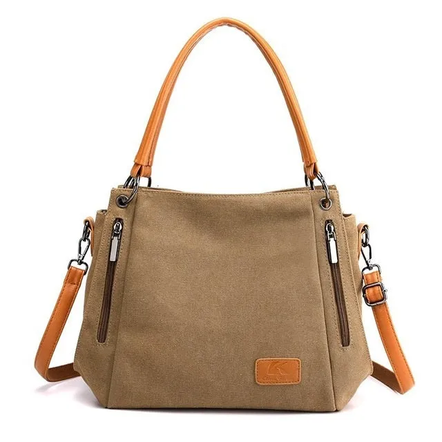 Elegant Designer Canvas Crossbody Bag - A Statement of Luxury for Women