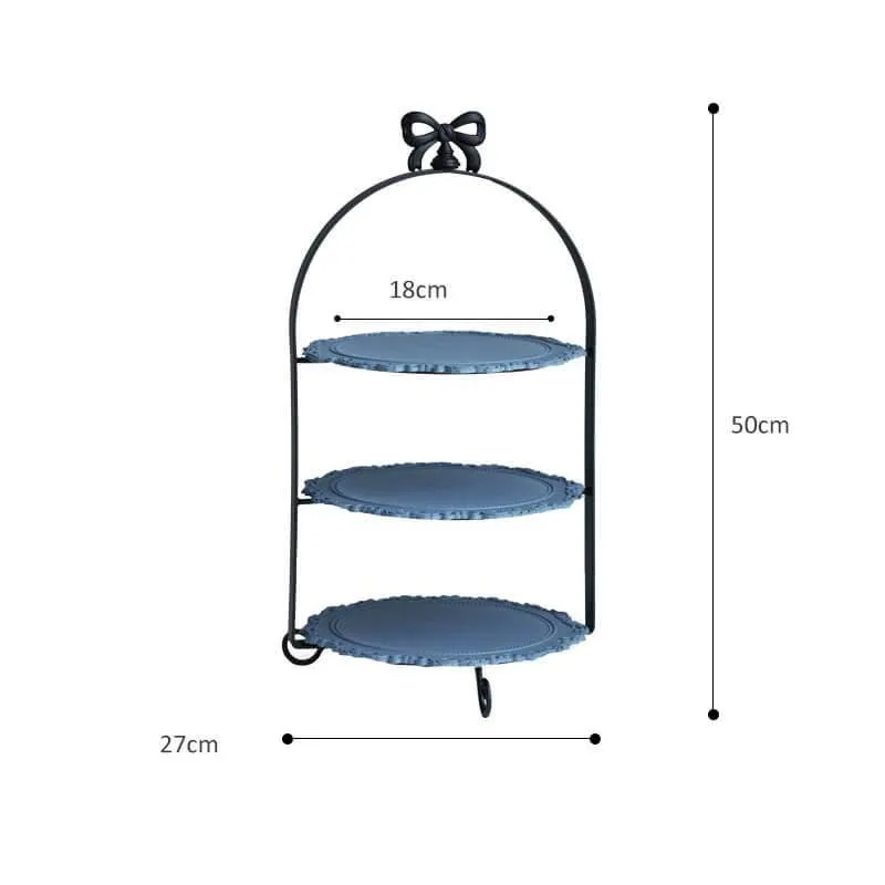 Elegant Multi-Tier Cake Stand - Bowknot Dessert Display