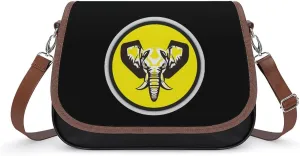 Elephant Head Crossbody Bags for Women Shoulder Bag Flap Handbags Leather Cross Body Purse
