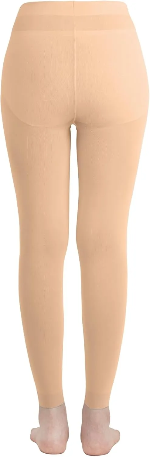 EMEM Apparel Women's Solid Colored Opaque Microfiber Footless Tights