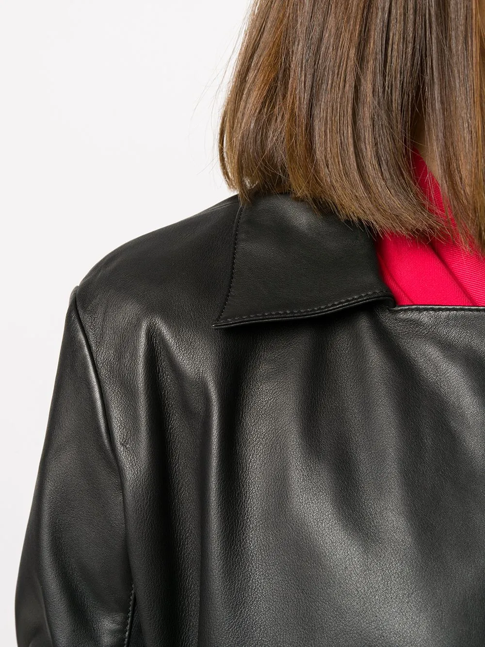 Emporio Armani Black Leather Biker Jacket