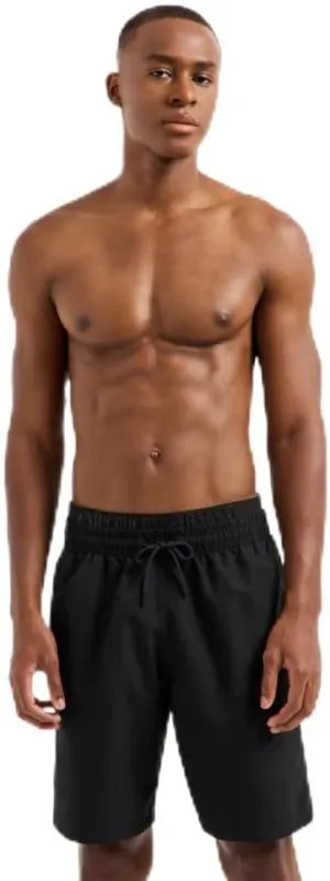 Emporio Armani Men's Logo Band Solid Colored Bermuda Swim Short