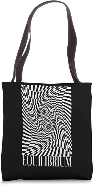 Equilibrium wavy checkered pattern Tote Bag