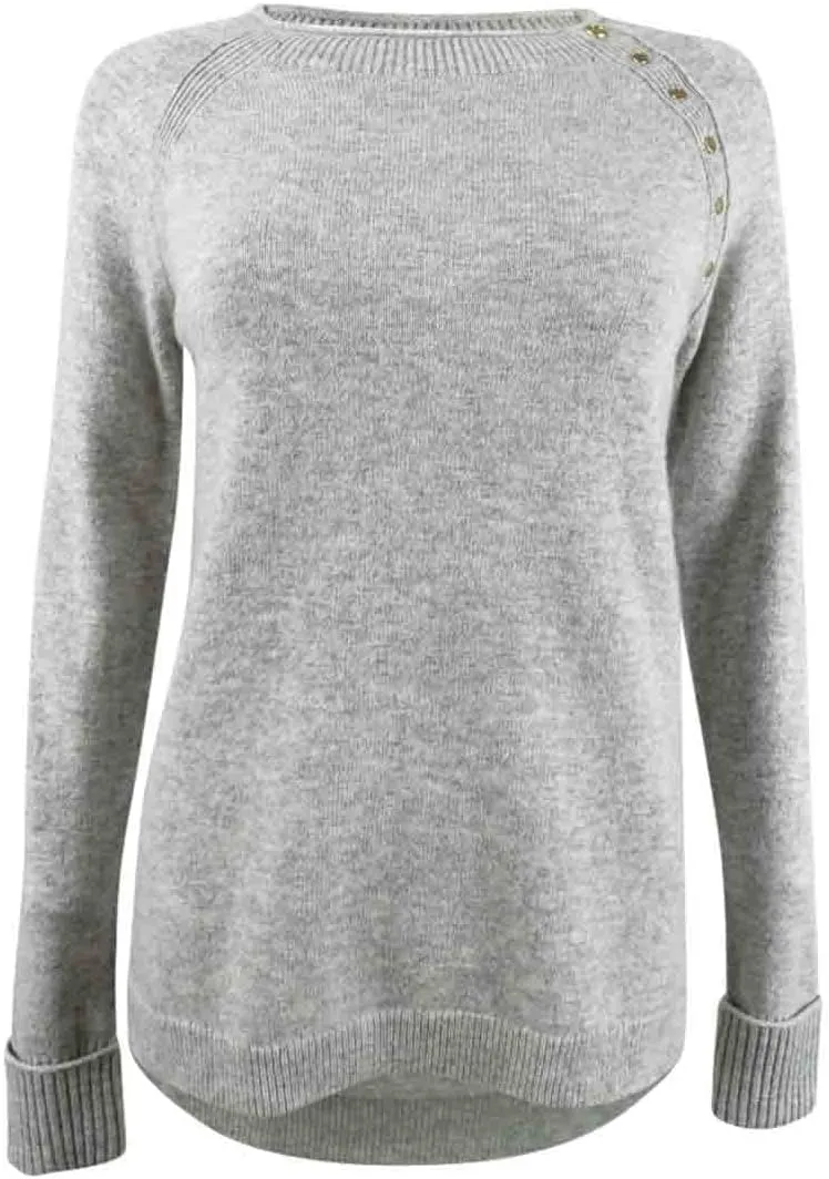 Escada Women's Rivet Sweater (M, Grey)