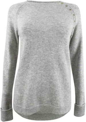 Escada Women's Rivet Sweater (M, Grey)