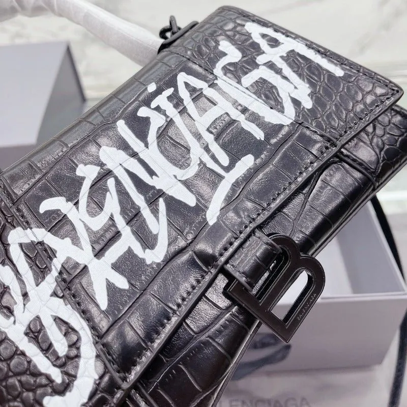 ESMEE - Hourglass Graffiti Bag Black