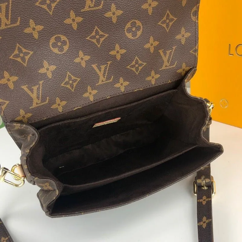ESMEE - Pochette Métis Monogram Bag Brown