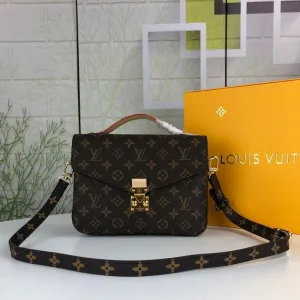ESMEE - Pochette Métis Monogram Bag Brown