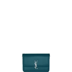 ESMEE - Solferino Medium Leather Bag Turquoise