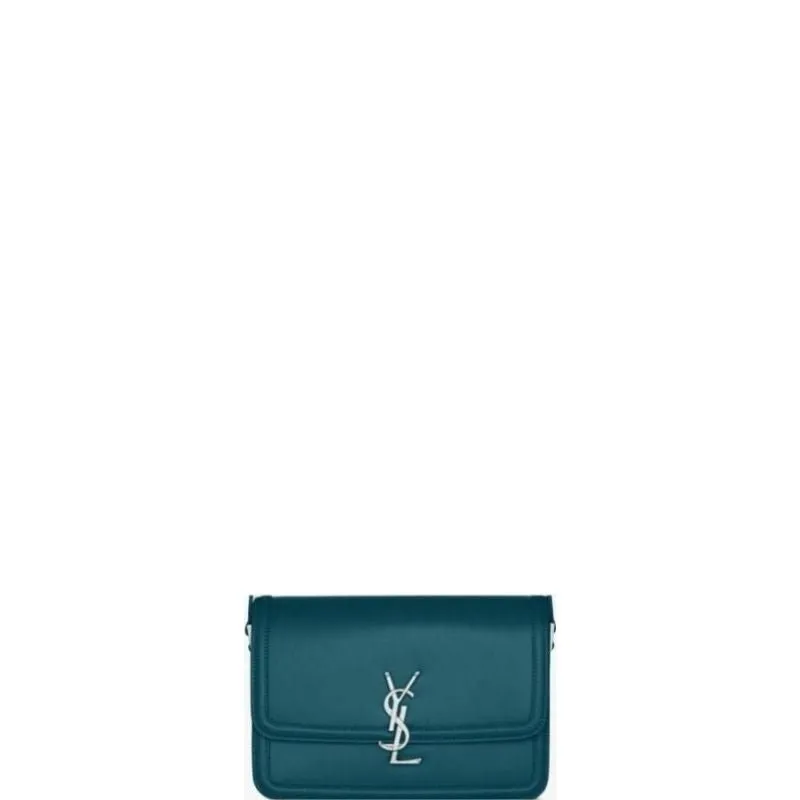 ESMEE - Solferino Medium Leather Bag Turquoise