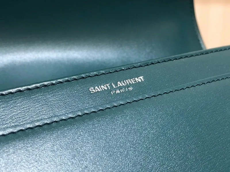 ESMEE - Solferino Medium Leather Bag Turquoise