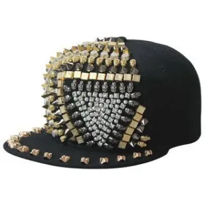 European And American Harajuku Style Handmade Nail Plastic Rivet Baseball Cap