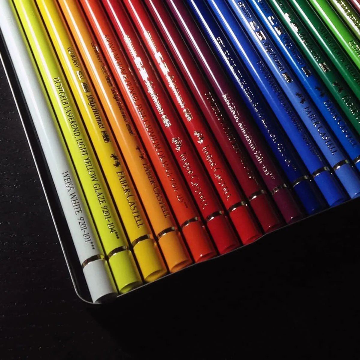 Faber-Castell 24 Piece Polychromous Colored Pencil Set in Metal Tin
