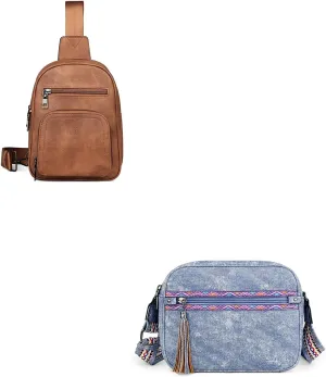 FADEON Sling Bags for Women and Crossbody Bags Purses