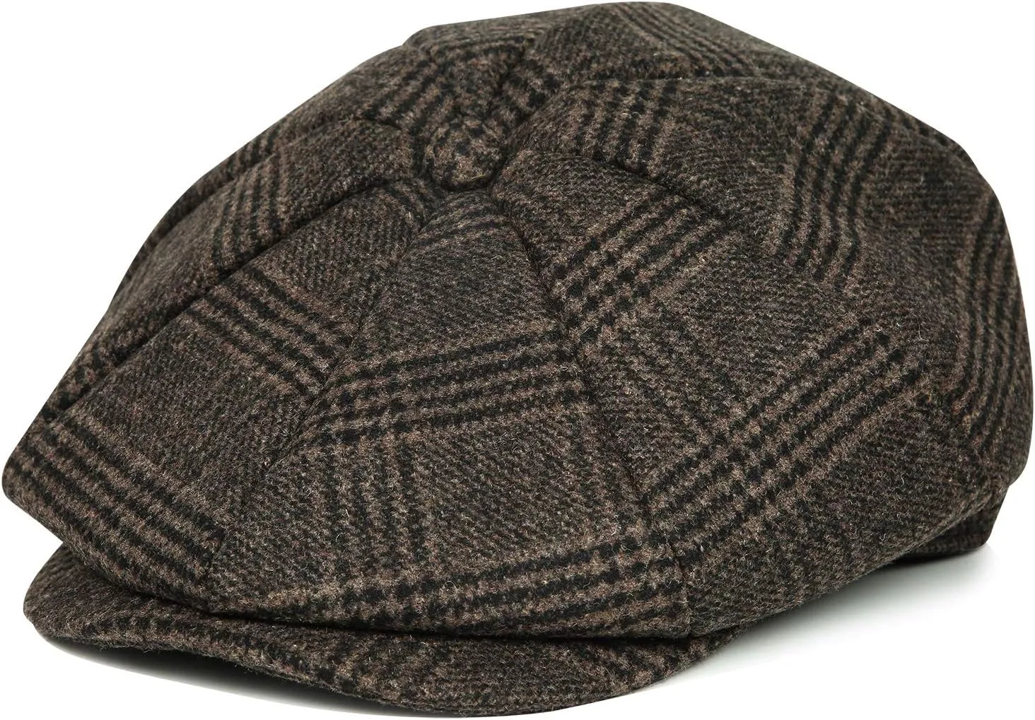 Fashion Men’s Classic Newsboy Gatsby Hat Blend Wool Vintage Flat Ivy Cabbie Cap Boyfriend Gifts(Medium/Large/X-Large)