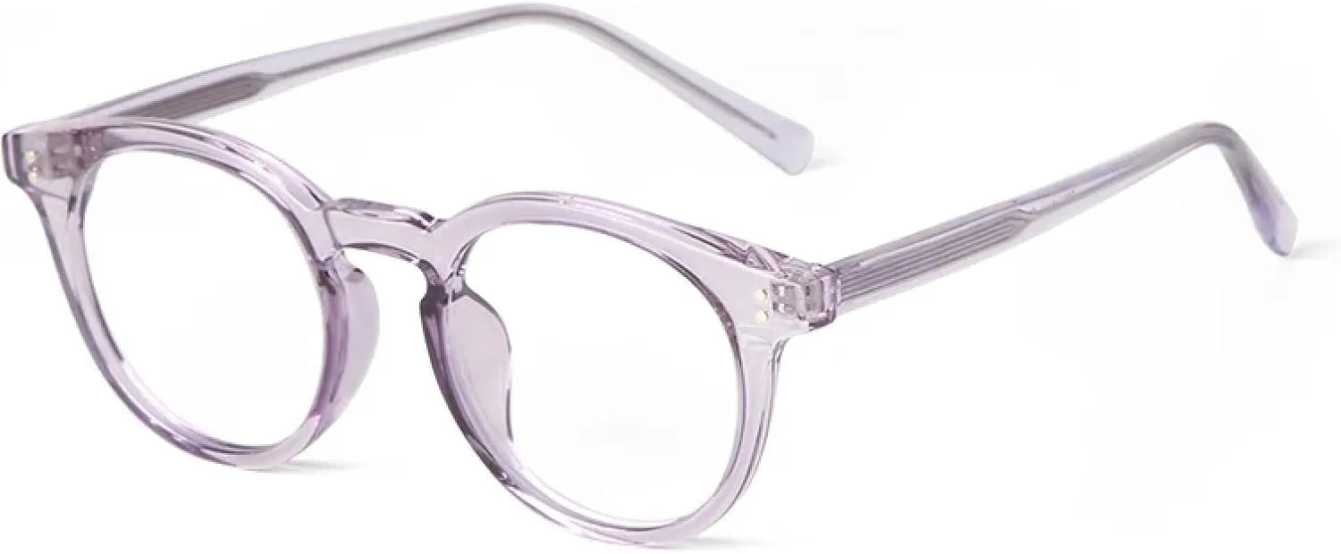 Fashion Rivet Blocking Glasses Women Classics Cp Inner Temple Small Round Eyewear Men