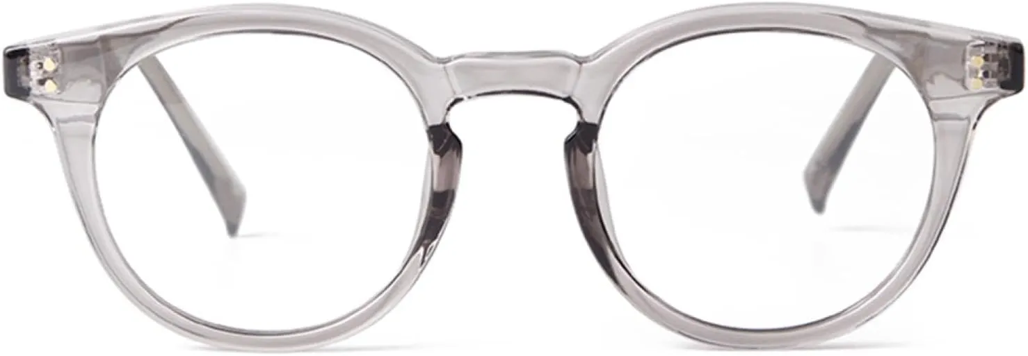 Fashion Rivet Blocking Glasses Women Classics Cp Inner Temple Small Round Eyewear Men