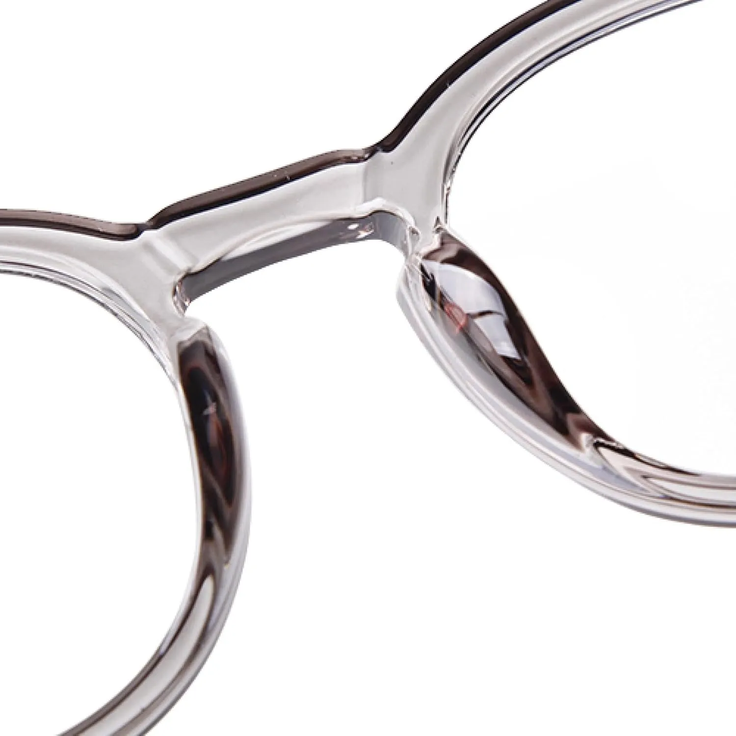 Fashion Rivet Blocking Glasses Women Classics Cp Inner Temple Small Round Eyewear Men