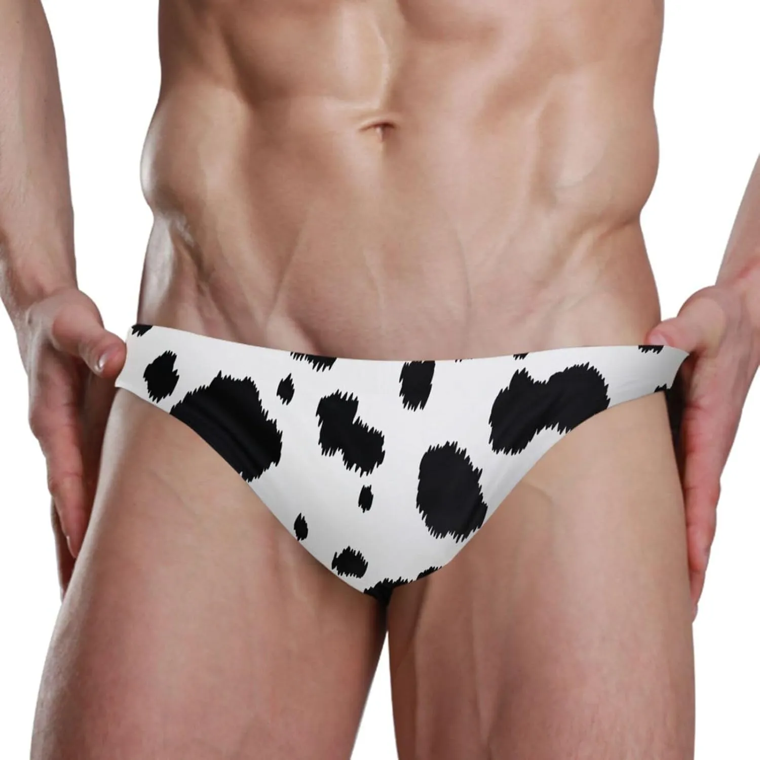 Fire Flame Mens Vintage Swim Briefs Sexy Bikini Swimwear Quick Dry Retro Swimsuit with Drawstring