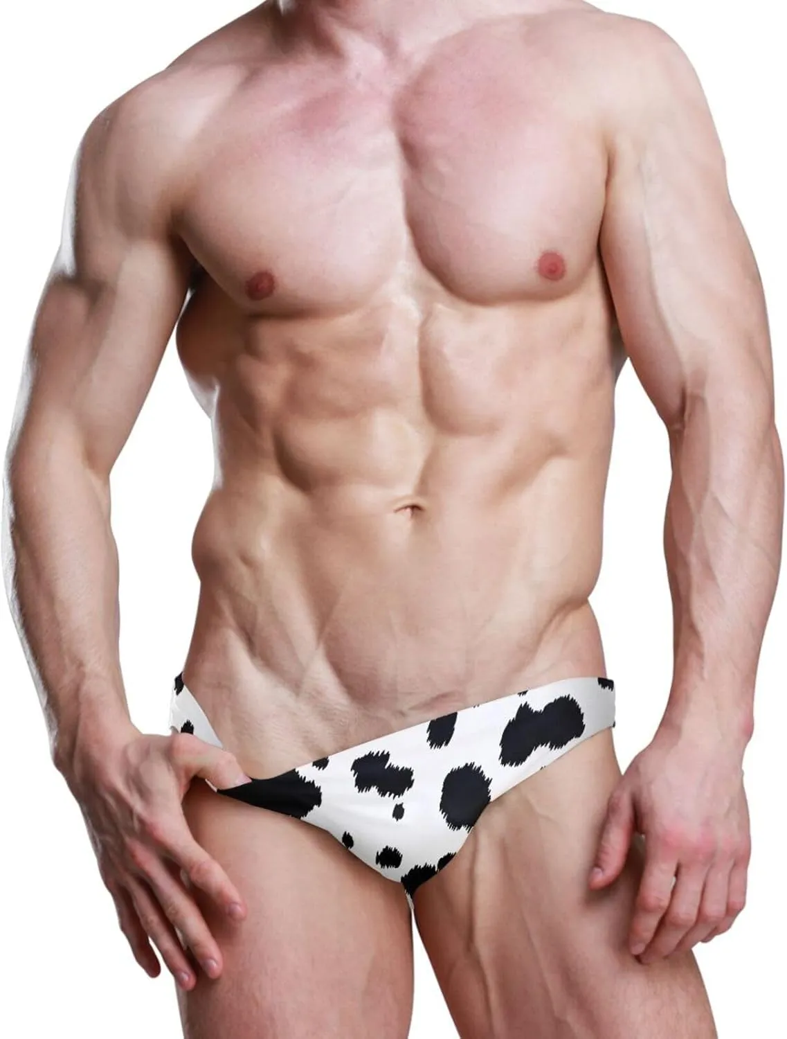 Fire Flame Mens Vintage Swim Briefs Sexy Bikini Swimwear Quick Dry Retro Swimsuit with Drawstring