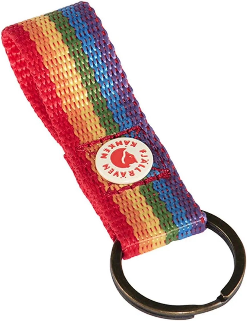 Fjallraven, Kanken Key Ring for Everyday Carry, Rainbow Pattern