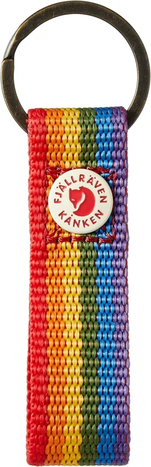 Fjallraven, Kanken Key Ring for Everyday Carry, Rainbow Pattern