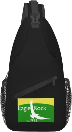 Flag Of Eagle Rock, California Crossbody Bags For Women Men Chest Backpack Gym Shoulder Bag Travel Outdoor Sports Casual Crossbody Bags