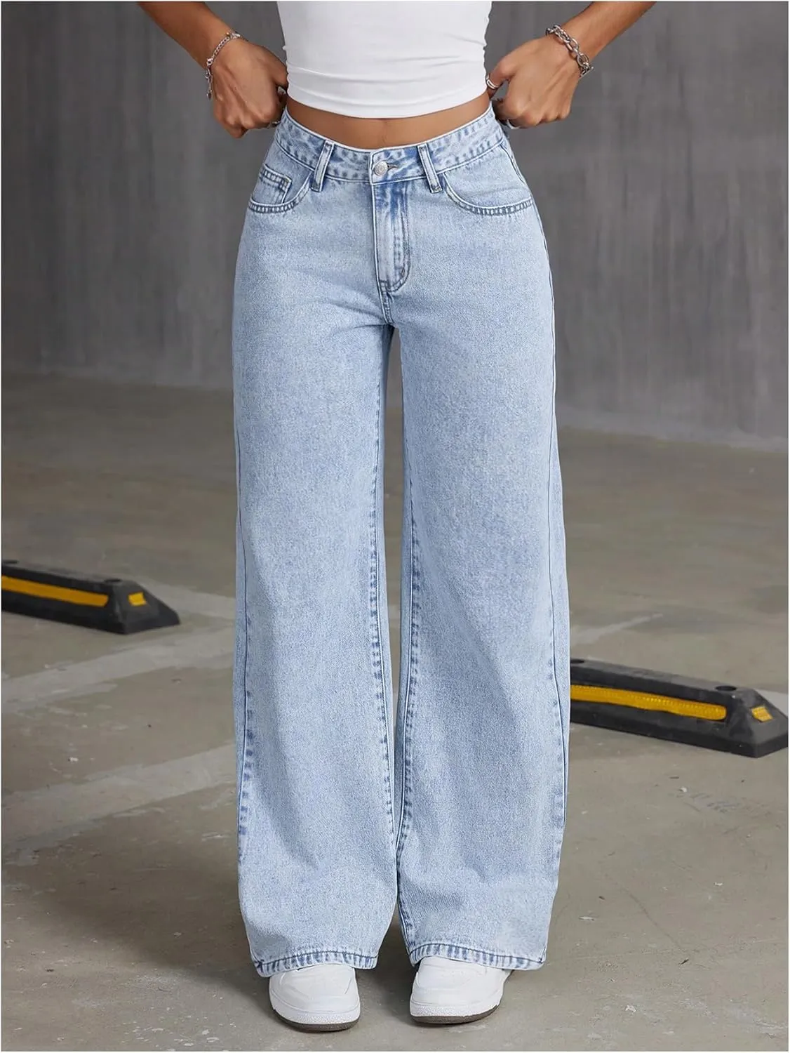 Floerns Women's Bowknot Embroidery Jeans Y2k Straight Leg Boyfriend Denim Pants