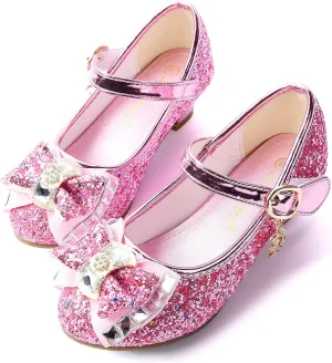Flower Girls Princess Costume Party Dress Glitter Shoes Mary Janes
