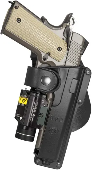 Fobus Tactical Speed Holster Paddle T1911 Full size1911 holds Handgun with Laser or Light