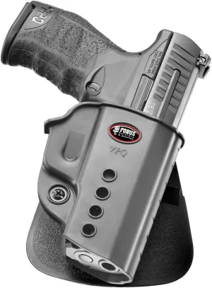 Fobus VPQRP Evolution Roto-Holster for H&K USP Compact .45, USP Tactical .45 (without high vis sights), VP9, VP9SK / Ruger SR40 / Walther PPQ Classic 9mm, PPQ M2 9mm & .40, Right Hand Roto-Paddle