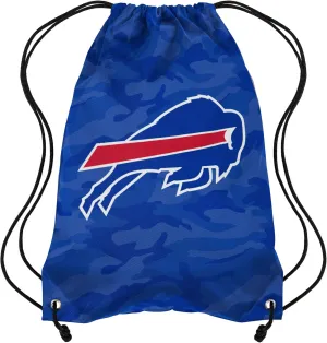 FOCO Buffalo Bills NFL Big Logo Camo Drawstring Backpack